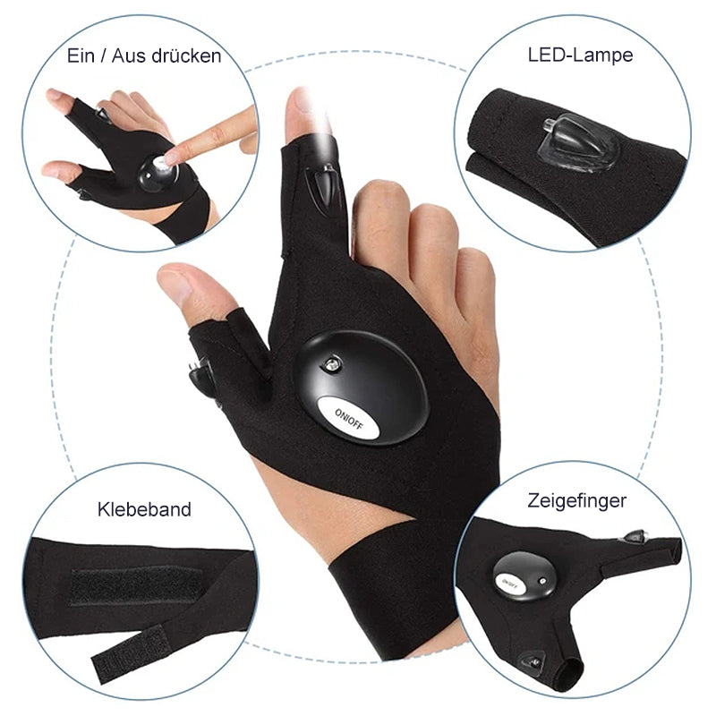 Glowing LED Light Up Gloves
