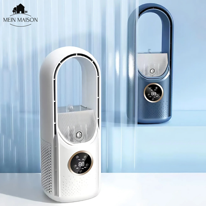 Portable Bladeless USB Fan with 6 Speeds and Timer