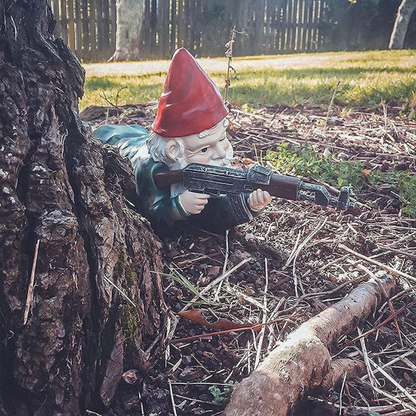 Tough Army Yard Gnome