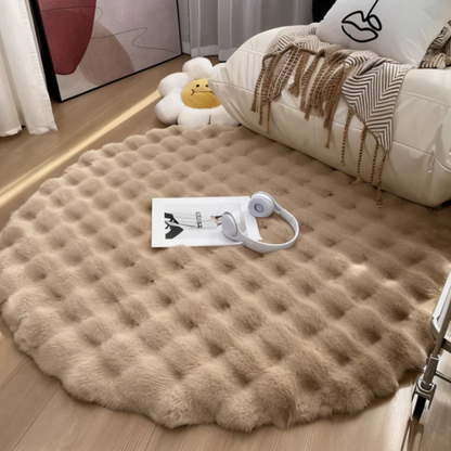 Soft Round Fleece Rug 90x90cm - Befez