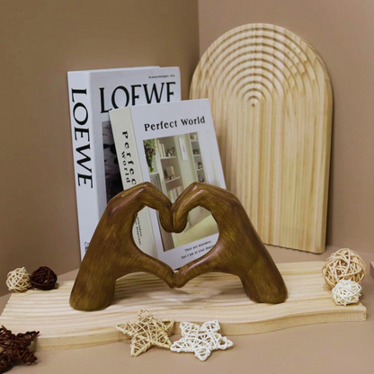 Rustic Oak Wooden Heart Decoration