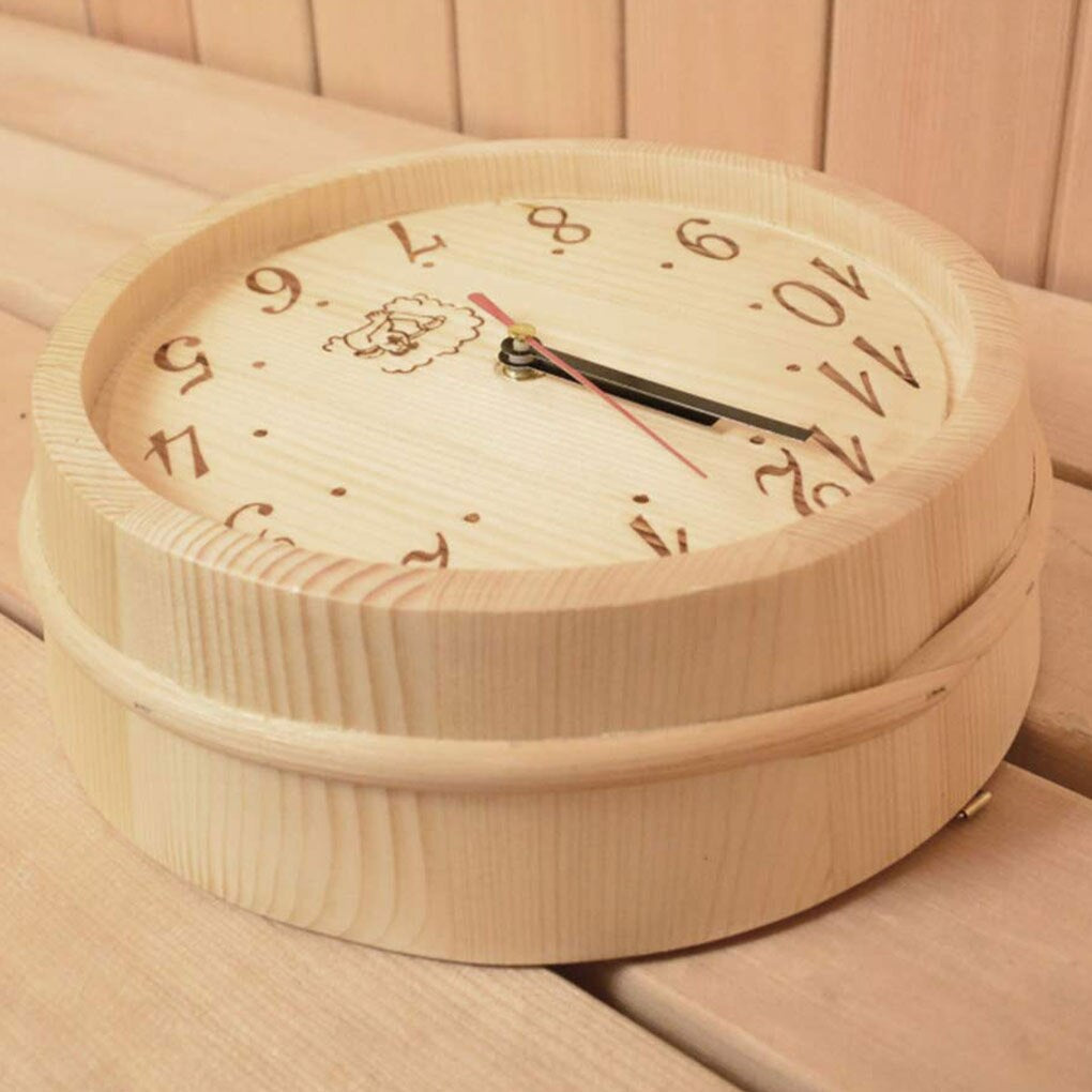 Quiet Natural Wood Wall Clock
