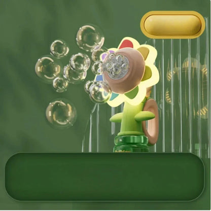 Colorful Kids Bubble Flower Gun