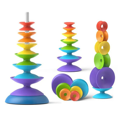 Colorful Kids Stacking Diabolo Tower