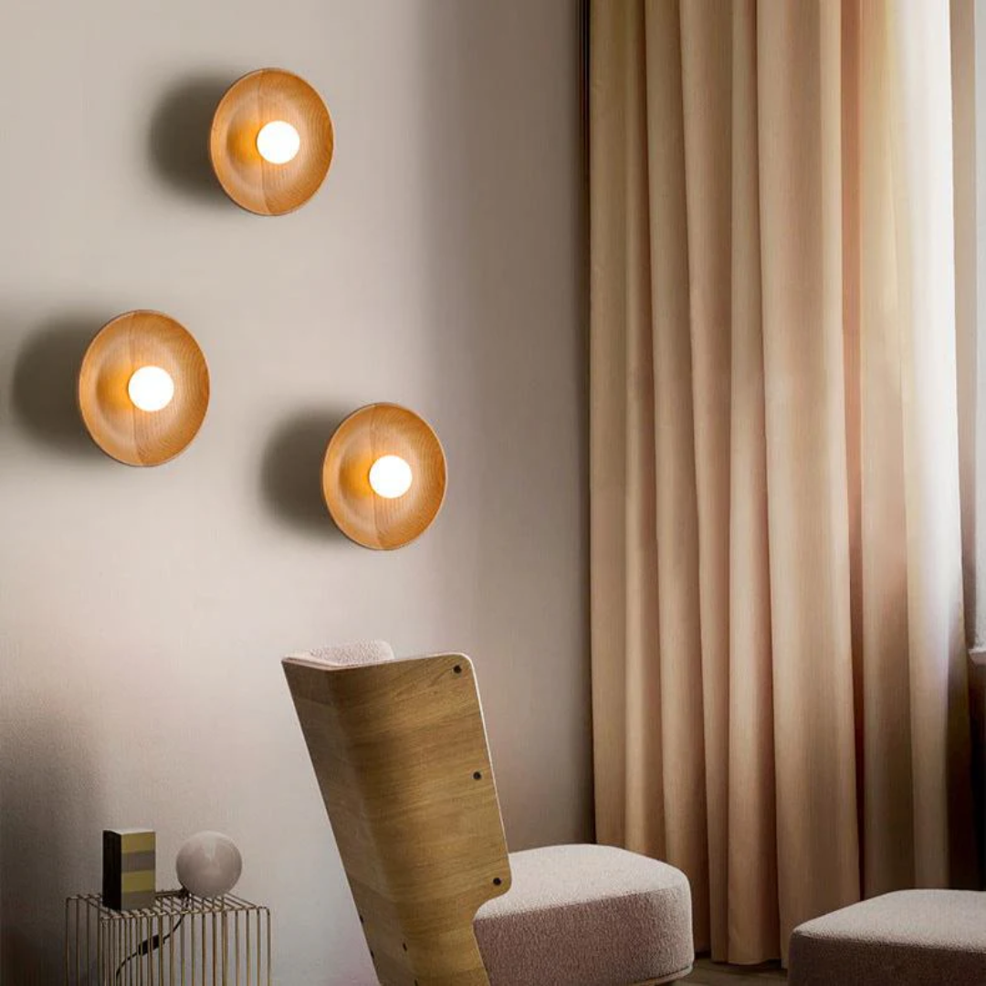 Rustic Wood Wall Light - Befez