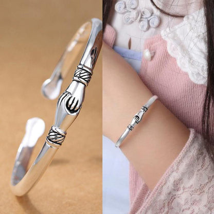 Best Friend Handshake Charm Bracelet