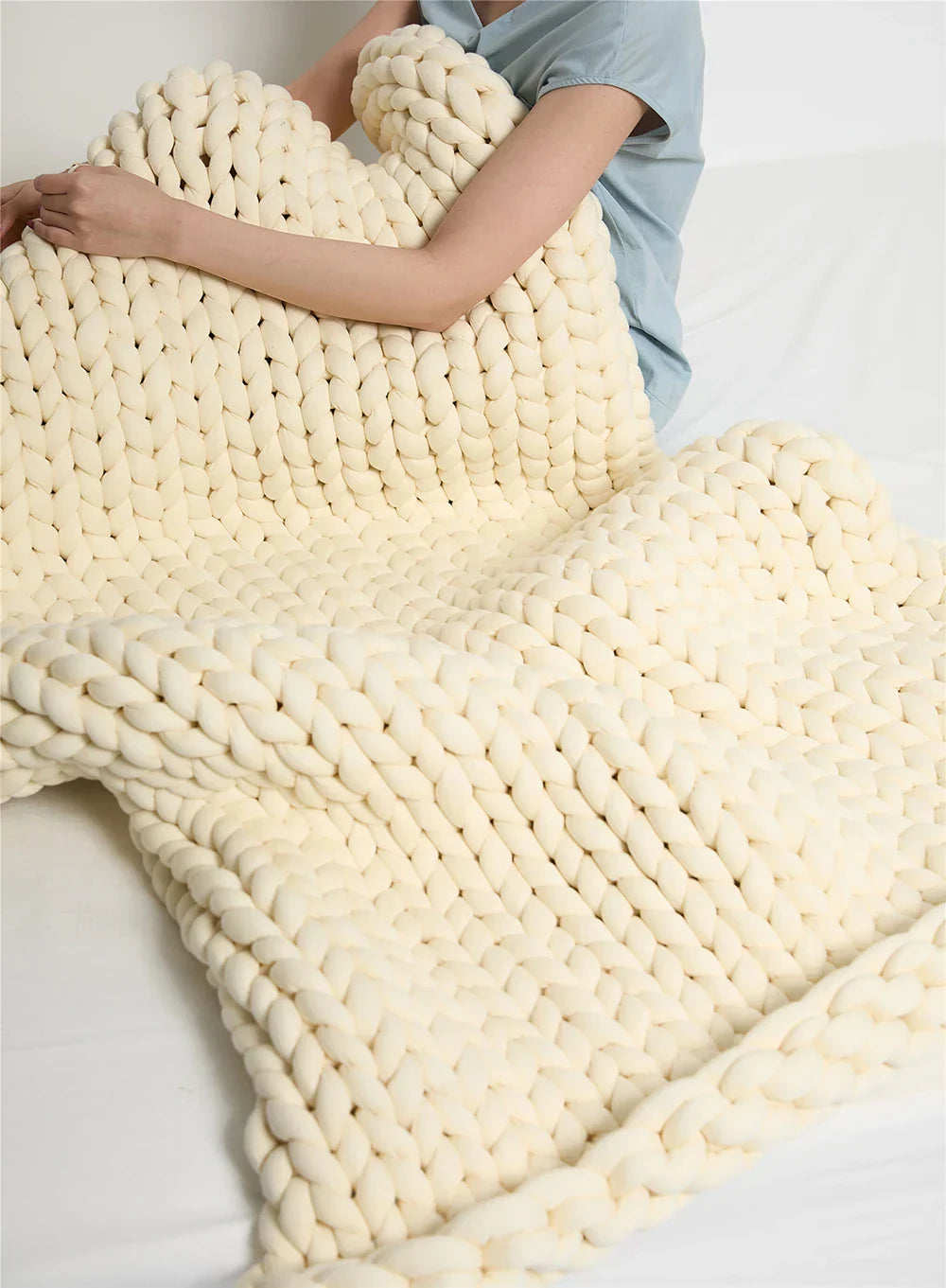 Plush Knit Weighted Blanket for Relaxation