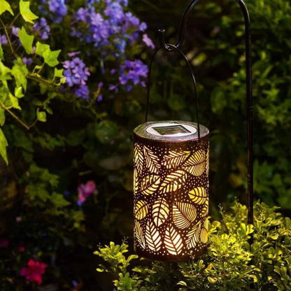 Befez | Garden Solar Powered Lantern with Leaf Design
