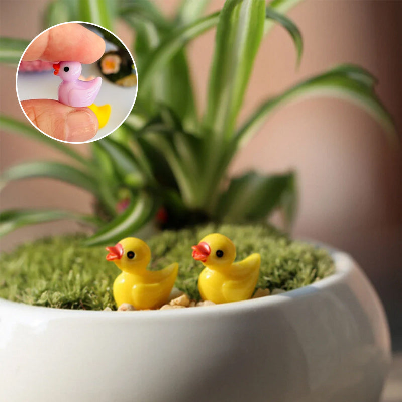 Cute Small Yellow Duck Figurine