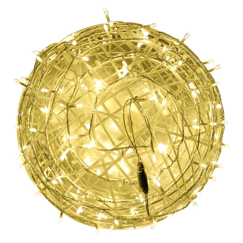 Colorful Outdoor Solar Hanging Globe Lantern Light