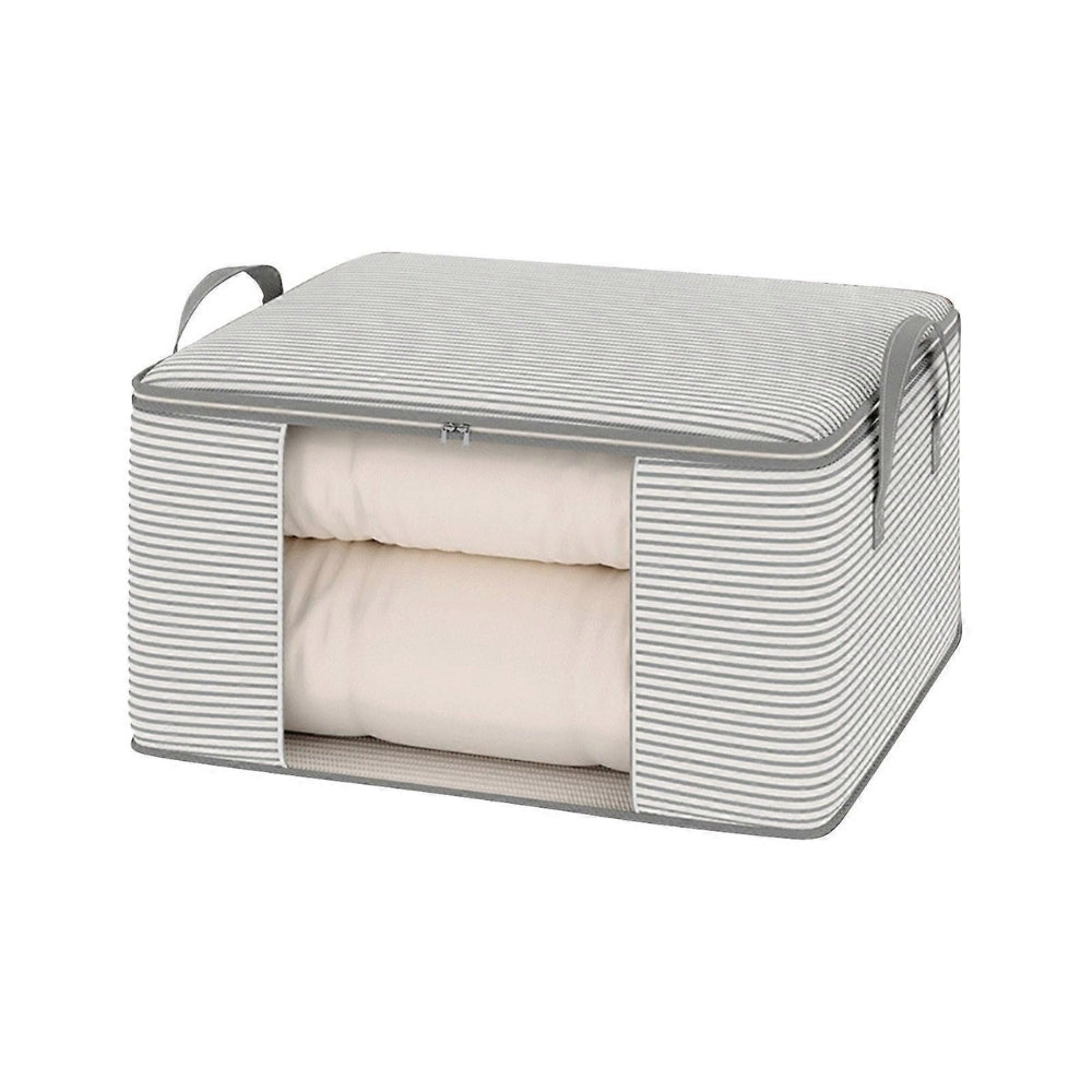 Collapsible Storage Tote Bag with Stripes
