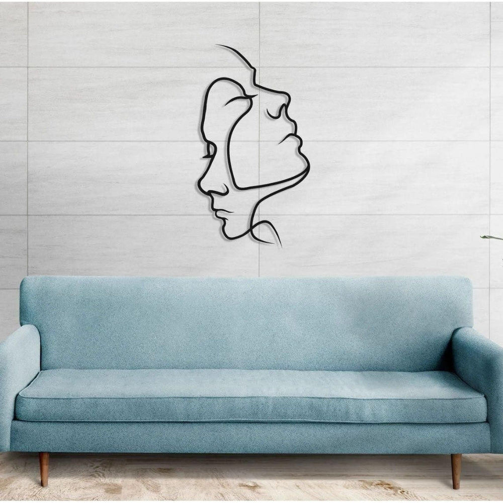 Simple Heart Wall Art with Abstract Design