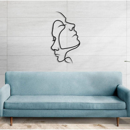 Simple Heart Wall Art with Abstract Design