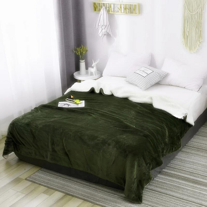 Plush Double Sided Fuzzy Blanket for Cozy Warmth