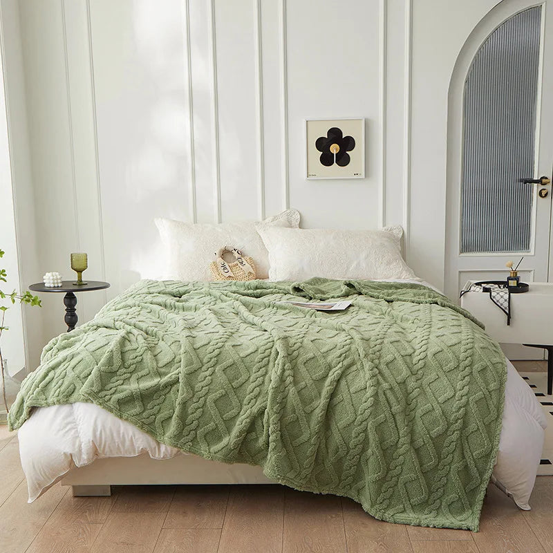 Soft Wool Blanket for Bed