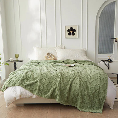 Soft Wool Blanket for Bed