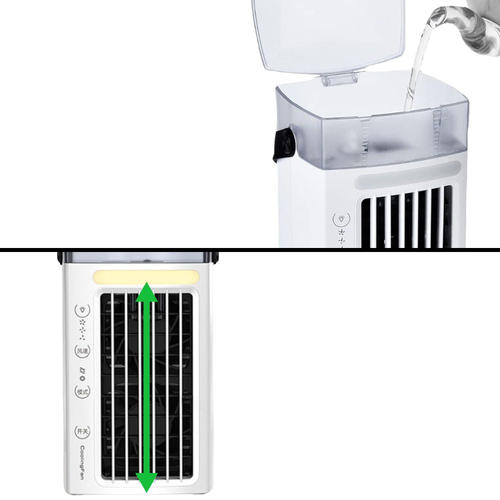 Compact Portable AC Mini Cooling Fan