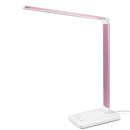 Compact LED Office Lamp with USB Port and 5 Bright Modes