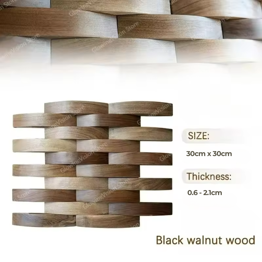 3D Textured Wooden Acoustic Wall Art Panel
