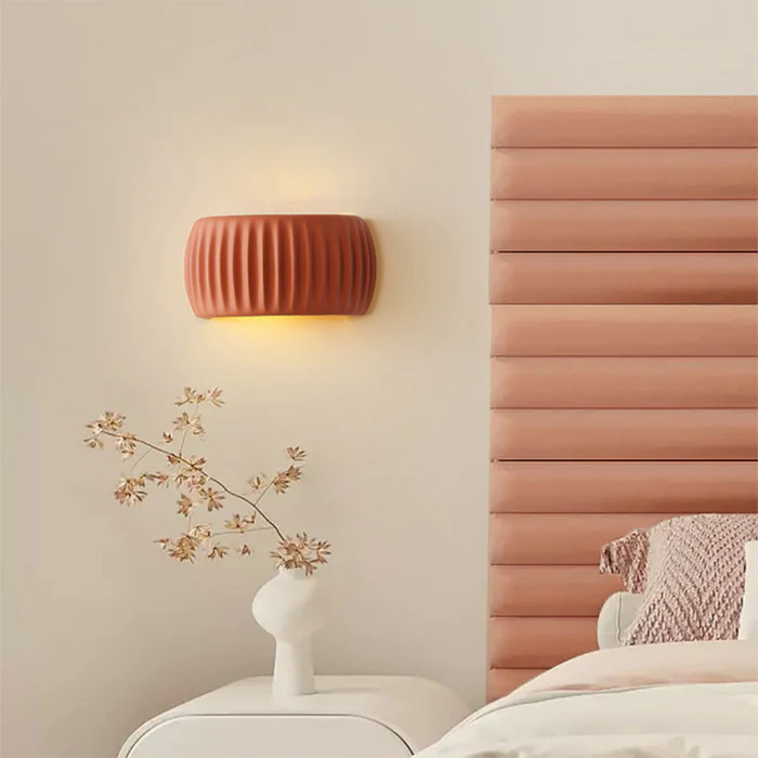 Contemporary White Wall Light
