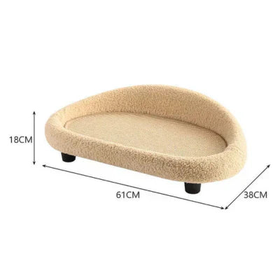 Cozy Plush Cat Bed for Pets