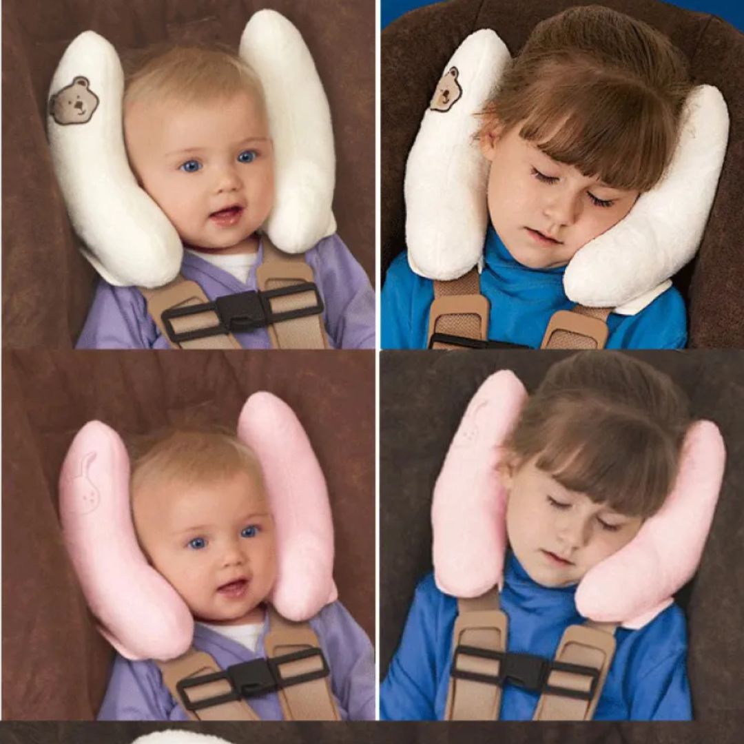 Comfortable Kids Car Pillow - Soft Baby Head Support