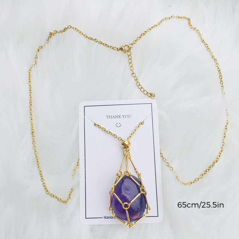 Sparkling Gemstone Pendant Necklace