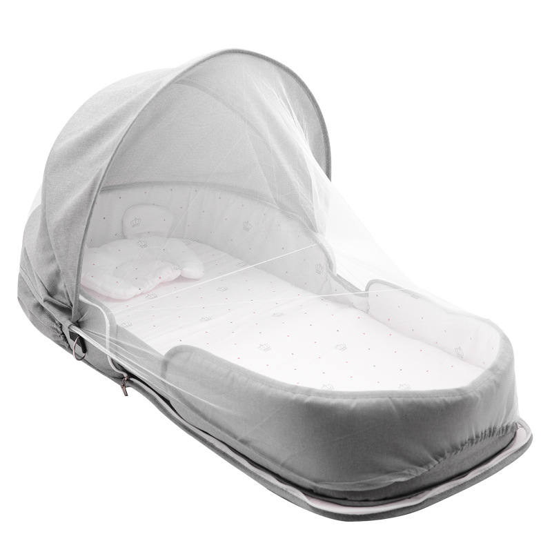 Baby Portable Travel Bed with Diaper Bag