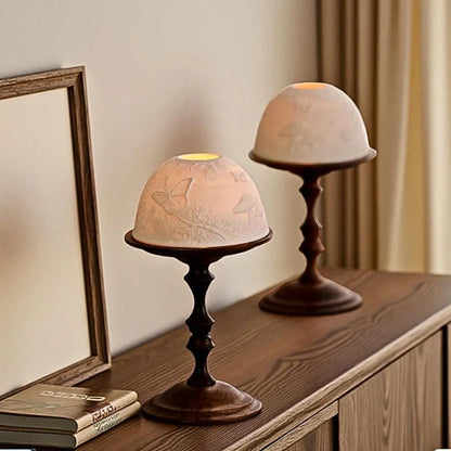 Silent Flame Glass Candle Holder