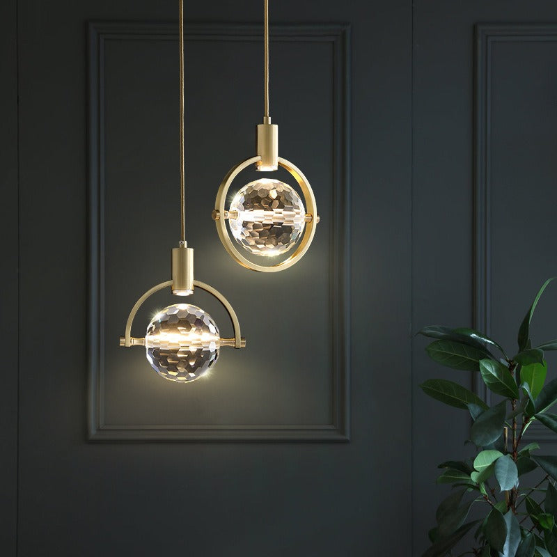 Elegant Circular LED Crystal Ceiling Light