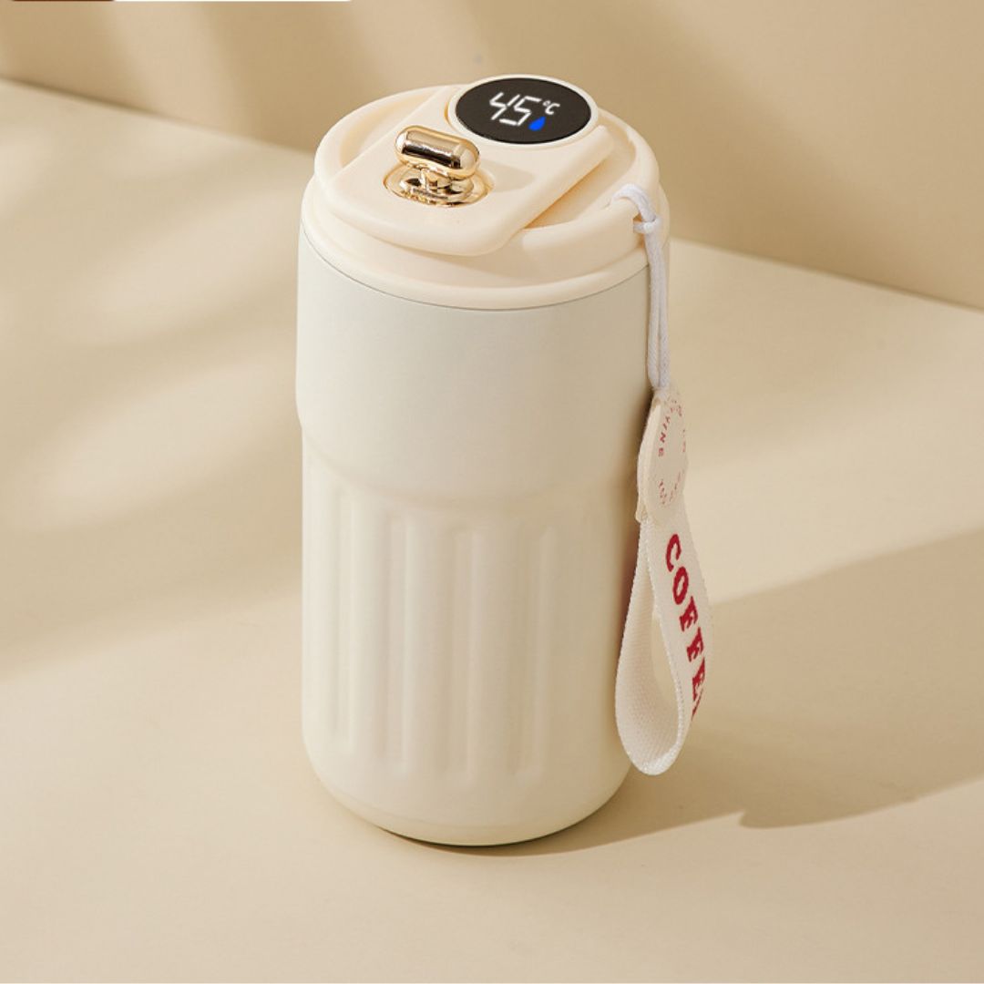 Insulated Stainless Steel Smart Coffee Mug 450ml
