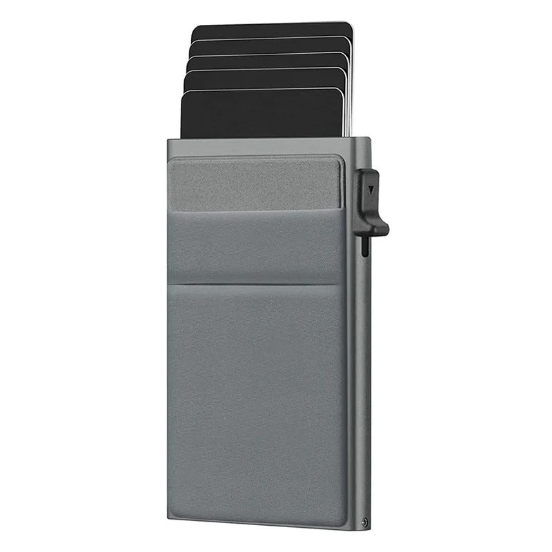 Slim RFID Blocking Card Wallet with 8 Card Slots