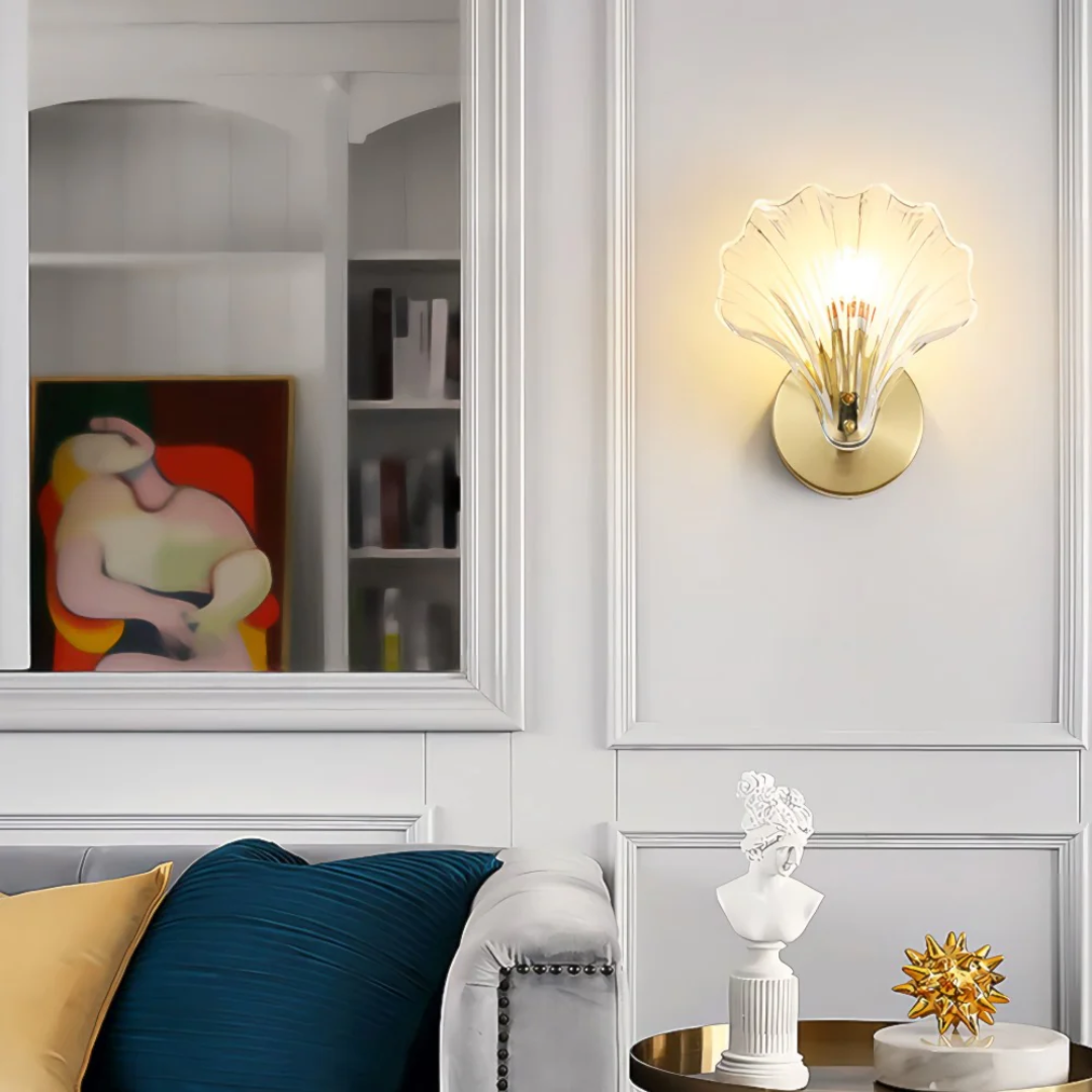 Clear Glass Panel Wall Light
