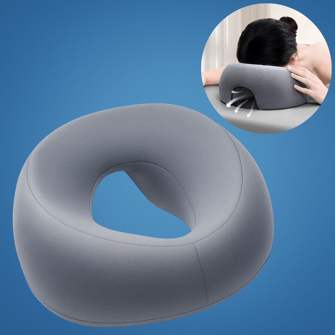 Contoured Memory Foam Face Pillow for Stomach Sleepers