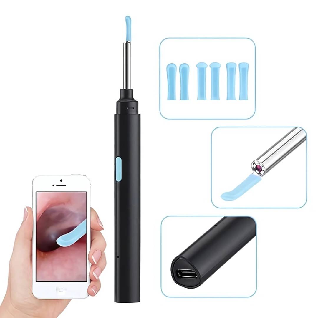Advanced Ear Cleaner with LED Light and Soft Bristles