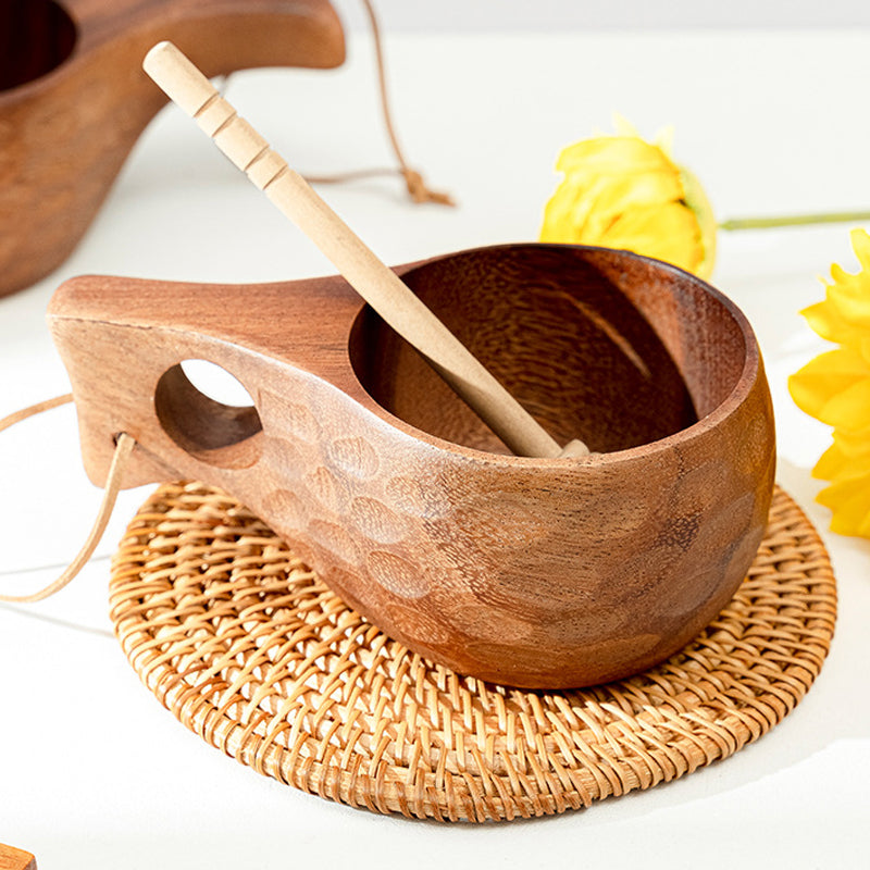 Natural Wood Tea Cup Set - Befez