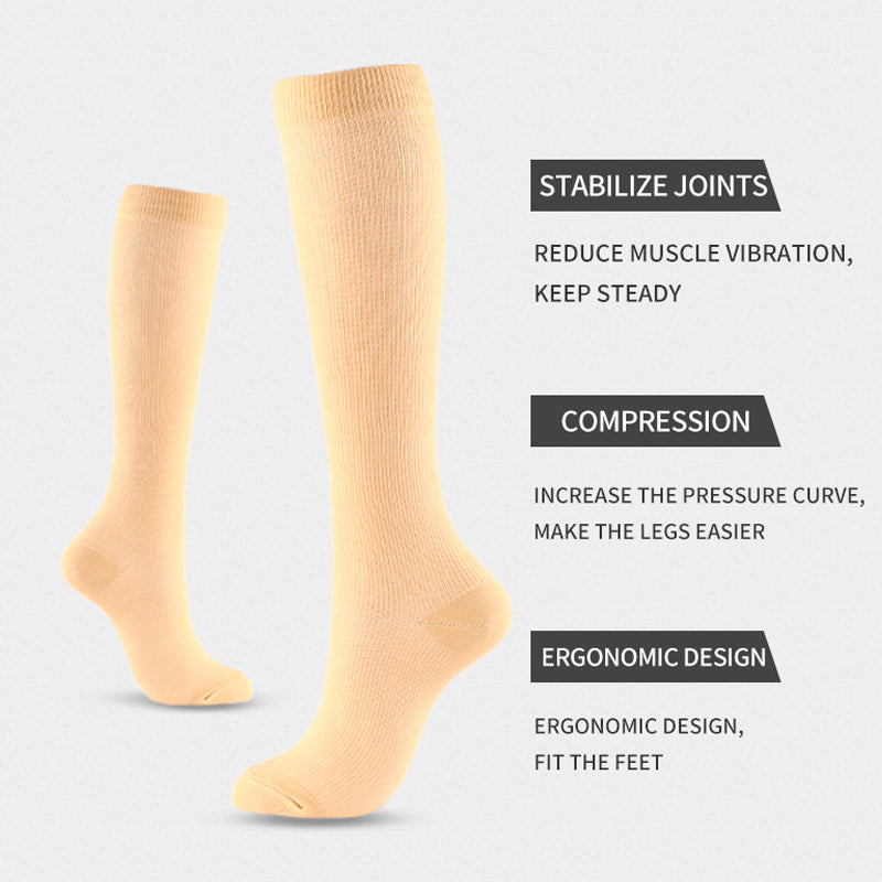 Comfortable Fit Compression Socks with Zip Closure