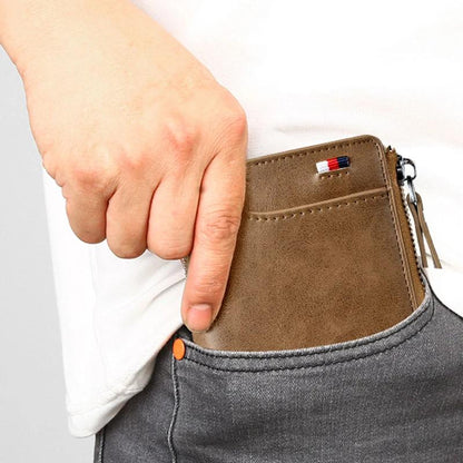 Secure Leather RFID Wallet for Men Women