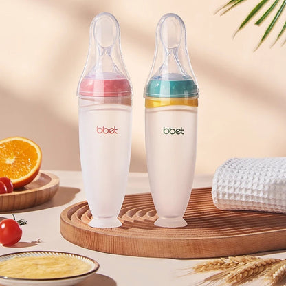 Baby Food Bottle with Spoon Feeder