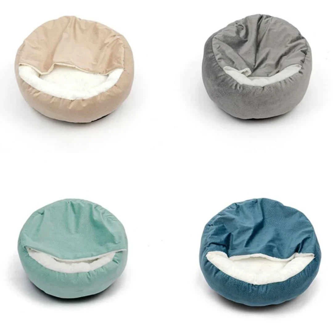 Comfy Pet House – Plush Hideaway Bed