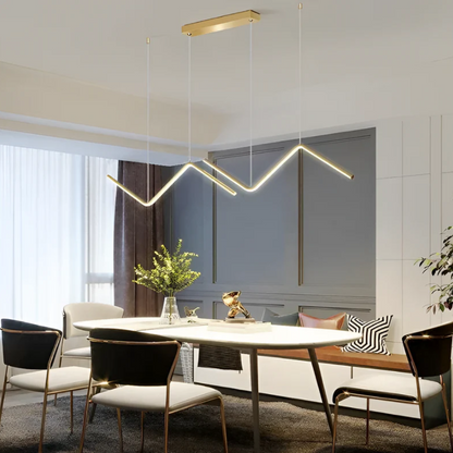 Modern Triangle LED Hanging Lamp