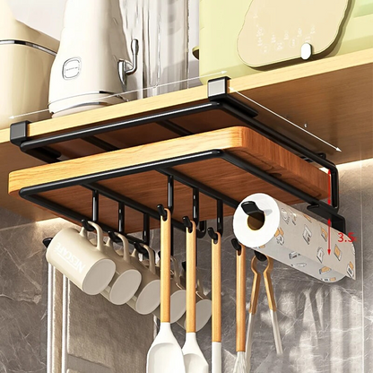 Space Saving Kitchen Hang Organizer - Easy No Drill Install