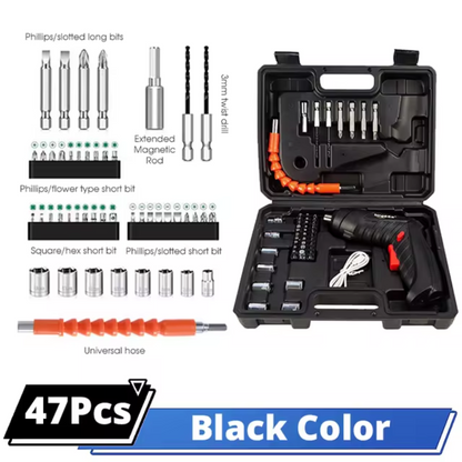 Portable Cordless Screwdriver - Compact Tool, Strong Power