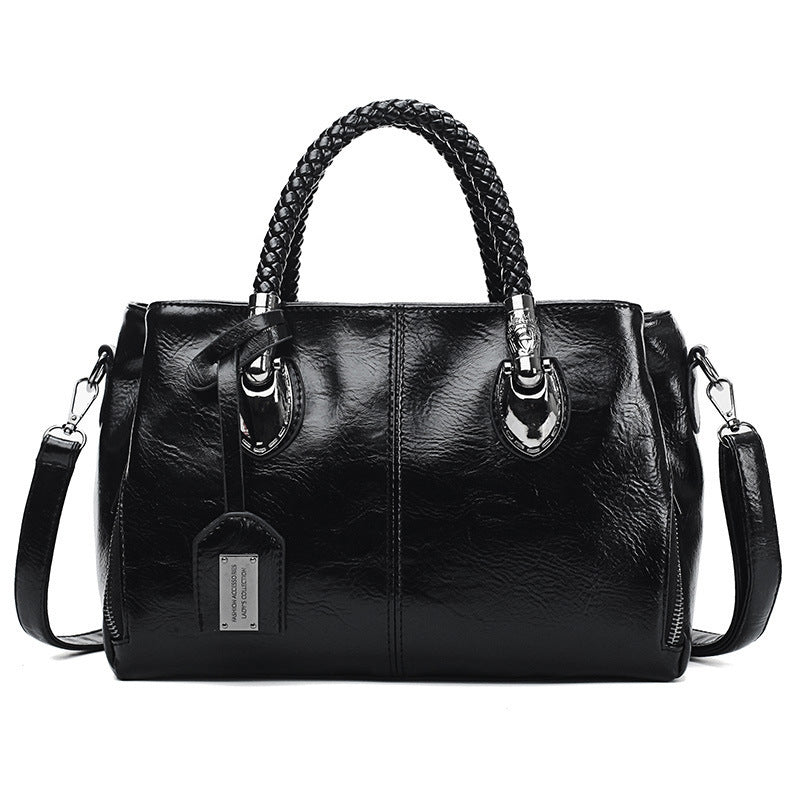 Premium Wax Leather Tote Handbag - Befez