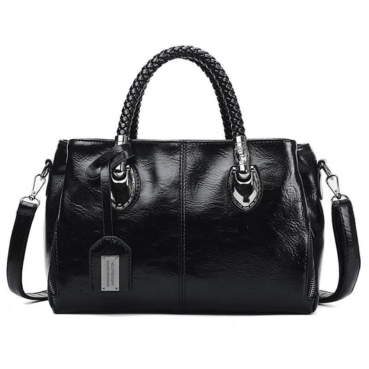 Premium Wax Leather Tote Handbag - Befez
