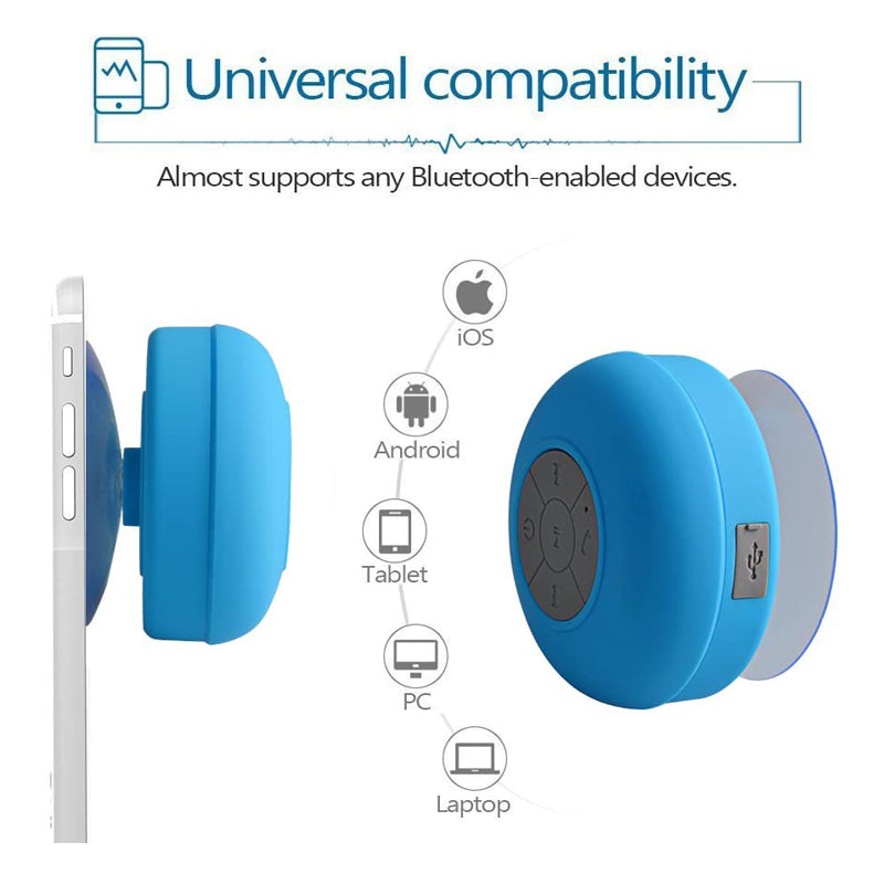 Compact Waterproof Portable Bluetooth Speaker