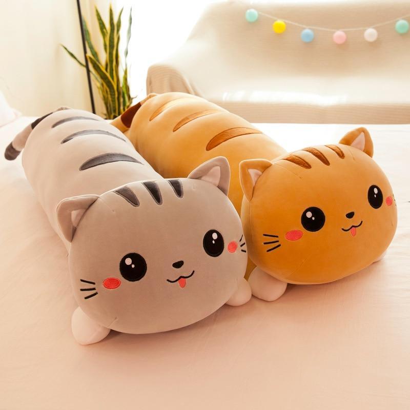 Soft Plush Kitten Cuddle Pillow Toy
