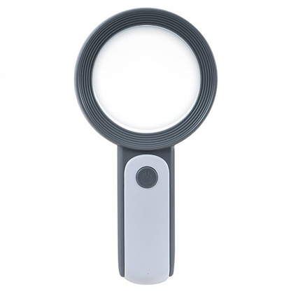 Easy Grip 30X Handheld Magnifying Glass for Reading