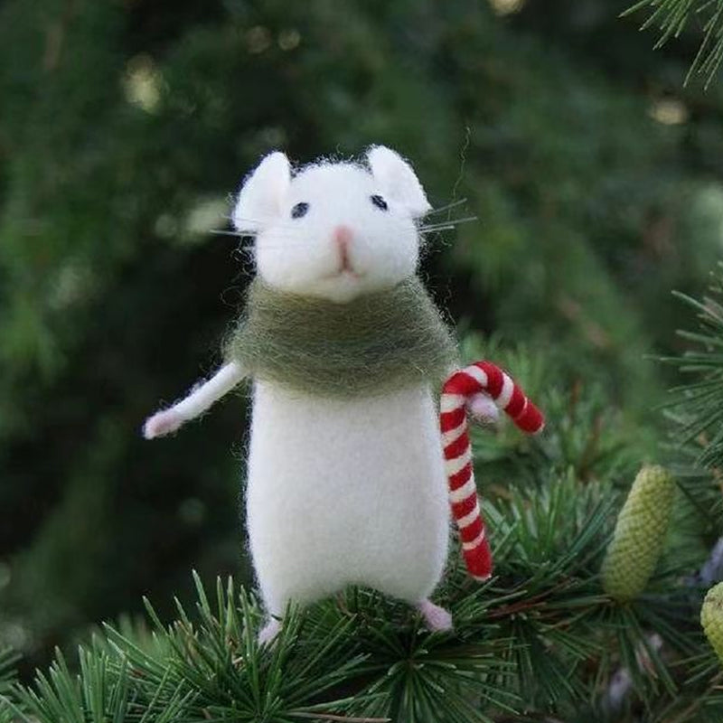 Spooky Felt Rat Decor Ornament