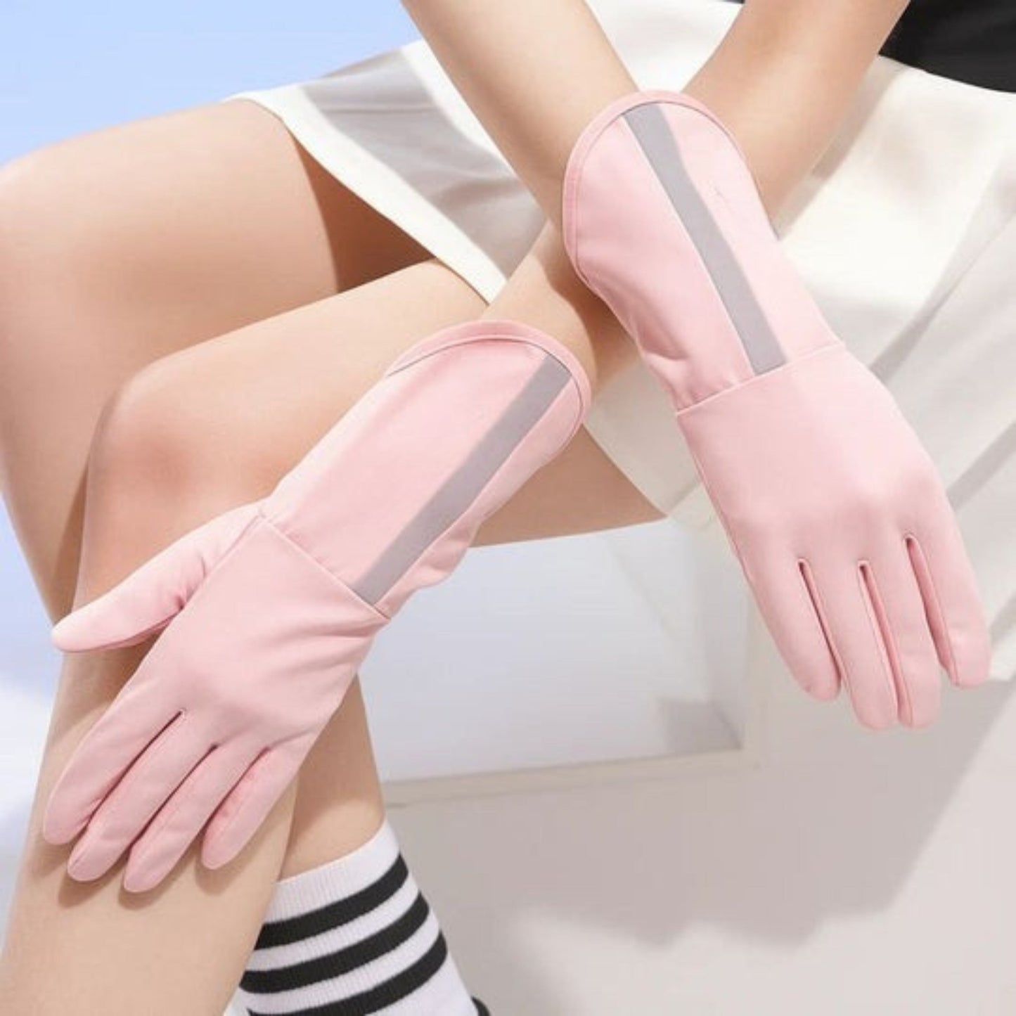 Cooling Bike Gloves with Touchscreen Fingers